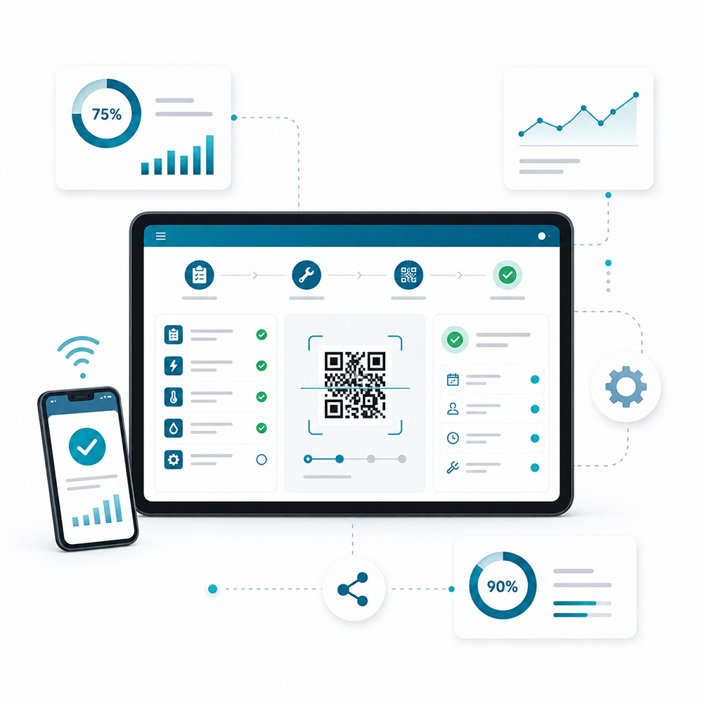 QR Code，查看設備狀態