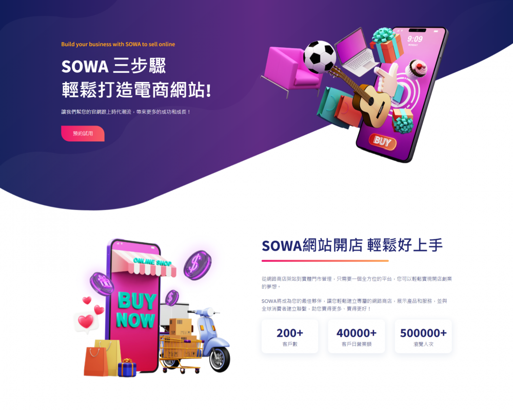 sowa搜哇 - 電商開店系統平台