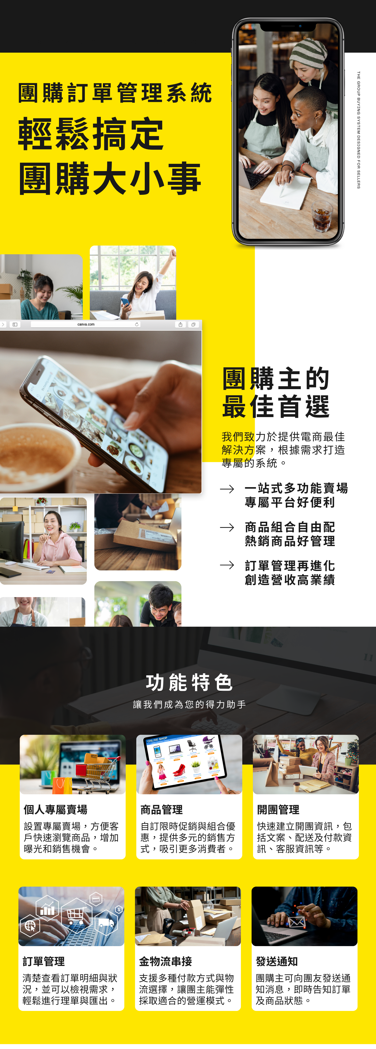 團購訂單管理系統 - 大傳數位科技